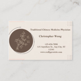 Arts/Traditionele Chinese Geneeskunde Visitekaartje