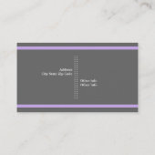 Arts van Caduceus minimalistisch grijs, wit, laven Visitekaartje (Achterkant)