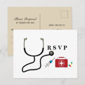 Arts, verpleegkunde, medisch advies uitnodiging briefkaart (Voorkant / Achterkant)