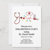 Arts, verpleegkunde, medische verjaardag kaart (Voorkant)