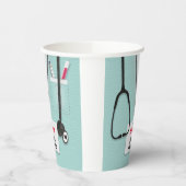 Arts, verpleegkundige of verzorger papieren bekers (Links)