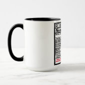 Arts voor noodgevallen Funny Nutrional Facts Mok (Links)