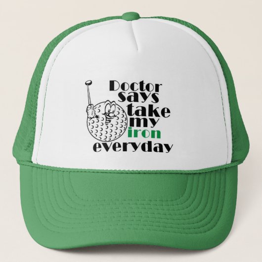 Arts zegt ijzer 3 trucker pet (Voorkant)