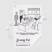 Arts zegt patiënt Verwijderd houden van sociale me Golfhanddoek (Insitu)