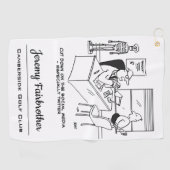 Arts zegt patiënt Verwijderd houden van sociale me Golfhanddoek (Horizontaal)