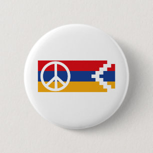 Artsakh-beleid Vrede en Vrijheid Ronde Button 5,7 Cm