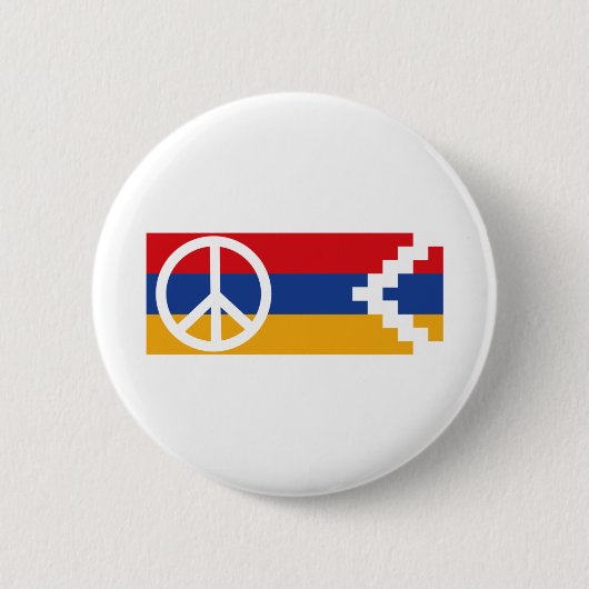 Artsakh-beleid Vrede en Vrijheid Ronde Button 5,7 Cm (Voorkant)