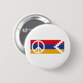 Artsakh-beleid Vrede en Vrijheid Ronde Button 5,7 Cm (Voorkant /achterkant)