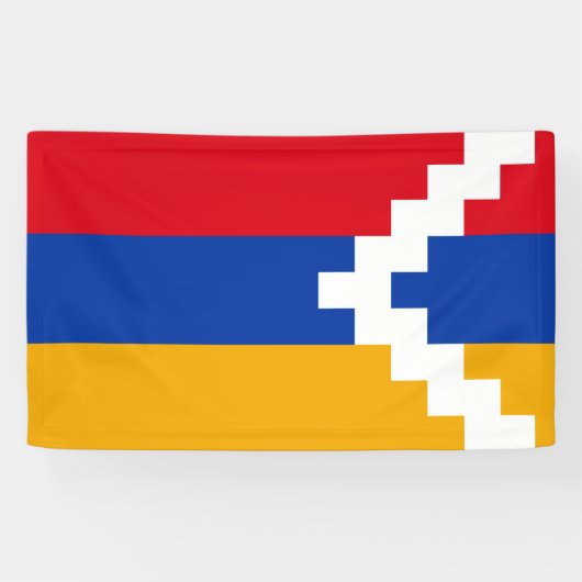 Artsakh flag Banner (Horizontaal)
