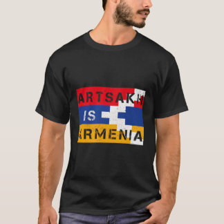 Artsakh is Armenië sterke Armeense vlag cadeau voo T-shirt