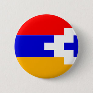 Artsakh (Nagorno-Karabakh) Flag Ronde Button 5,7 Cm