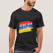 Artsakh Strong Artsakh is de Armeense vlag van Arm T-shirt (Voorkant)