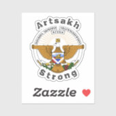 Artsakh Strong Classic Round Sticker (Vel)