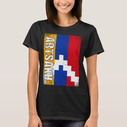 Artsakhian Flag Artsakh T-shirt (Voorkant)