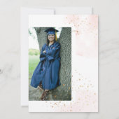 ArtsApp Blush Roze H2 gewassen afstudeerfeest Kaart (Achterkant)