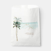 ArtsApp Chic Tropical Paradise Wedding Bedankzakje (Voorkant)