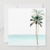 ArtsApp Chic Tropical Paradise Wedding Save The Date (Achterkant)