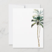 ArtsApp Chic Tropical Paradise Wedding Save The Date (Achterkant)