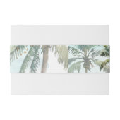 ArtsApp Chic Tropical Paradise Wedding Uitnodigingen Wikkel (Achterkant Voorbeeld)