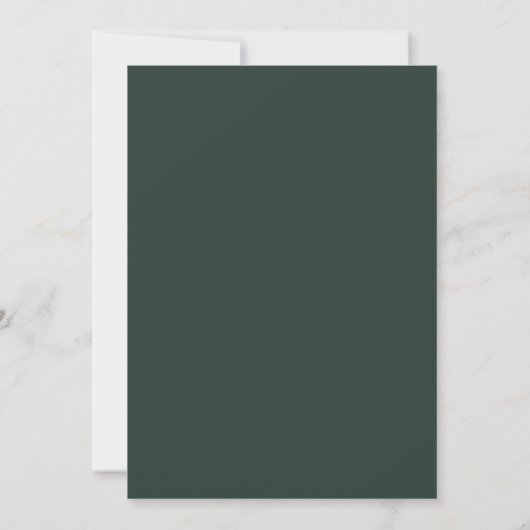 ArtsApp DIY Colors Green Script Verloving Kaart (Achterkant)