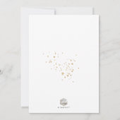 ArtsApp Elegant Faux Gold Calligraphy Dedication Kaart (Achterkant)