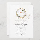 ArtsApp Elegant H2 Alabaster Rozen Doop Kaart (Voorkant / Achterkant)