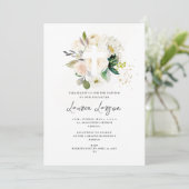 ArtsApp Elegant H2 Alabaster Rozen Doop Kaart (Staand voorkant)