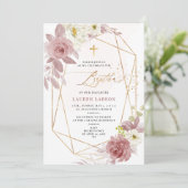 ArtsApp Elegant H2 Stoffig Roze Rozen Doop Kaart (Staand voorkant)