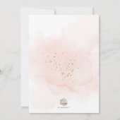 ArtsApp Elegant H2 Wasde Bleke roze baptisme Kaart (Achterkant)