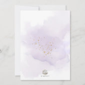 ArtsApp Elegant H2 Wasde Paarse Baptisme Kaart (Achterkant)