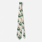 ArtsApp H2 Alabaster Cream Roses Wedding Stropdas (Voorkant)