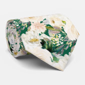 ArtsApp H2 Alabaster Cream Roses Wedding Stropdas (Opgerold)