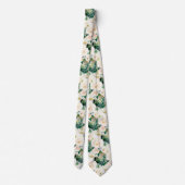 ArtsApp H2 Alabaster Cream Roses Wedding Stropdas (Achterkant)
