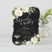 ArtsApp H2 Alabaster Cream Rozen Brunch Bubbly Kaart (Staand voorkant)