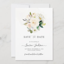 ArtsApp H2 Alabaster Rozen Save the Date Kaart