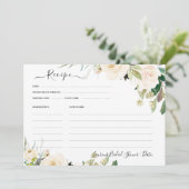 ArtsApp H2 Alabaster Rozen Vrijgezellenfeest Recep Kaart (Staand voorkant)