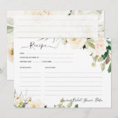 ArtsApp H2 Alabaster Rozen Vrijgezellenfeest Recep Kaart (Voorkant / Achterkant)