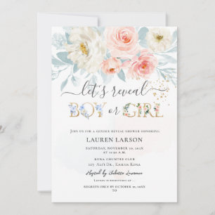 ArtsApp H2 Blush+Blue Rozen Geslacht Onthullen Dou Kaart