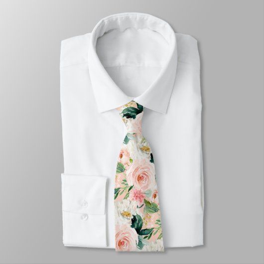 ArtsApp H2 Blush Roze Rozen Bruiloft Stropdas (Gebonden)