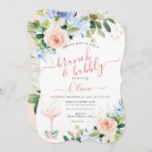 ArtsApp H2 Blush Roze Rozen Brunch Bubbly Kaart (Voorkant / Achterkant)