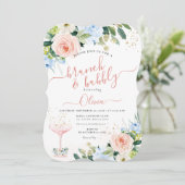 ArtsApp H2 Blush Roze Rozen Brunch Bubbly Kaart (Staand voorkant)