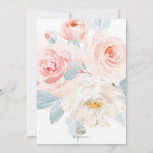 ArtsApp H2 Blush Roze Rozen Vrijgezellenfeest Kaart (Achterkant)