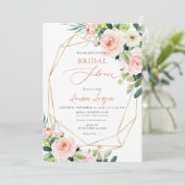 ArtsApp H2 Blush Roze Rozen Vrijgezellenfeest Kaart (Staand voorkant)