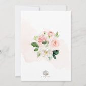 ArtsApp H2 Blush Roze Rozen Vrijgezellenfeest Kaart (Achterkant)