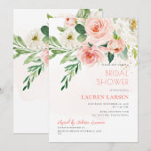 ArtsApp H2 Blush Roze Rozen Vrijgezellenfeest Kaart (Voorkant / Achterkant)