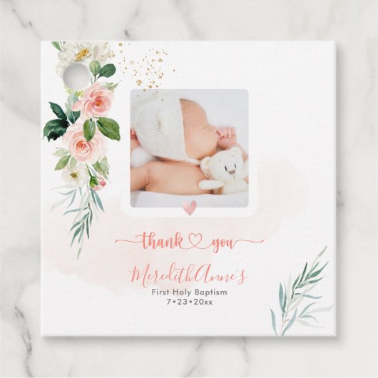 ArtsApp H2 Blush Rozen Bedankt Bedankjes Labels (Voorkant)