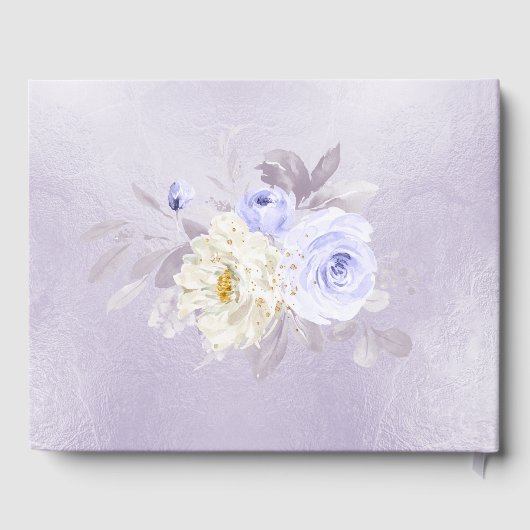 ArtsApp H2 Ombre Paarse sprankelende quinceanera Gastenboek (Achterkant)