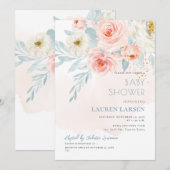 ArtsApp H2 Roze Rozen Stof Blauw Loof Kaart (Voorkant / Achterkant)