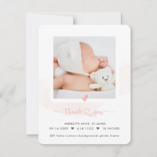 ArtsApp H2 Shower Dank u+Geboorteaankondiging Kaart