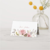 ArtsApp H2 Stof Roze Rozen Bruidsmeisje Plaatskaartje (Achterkant)